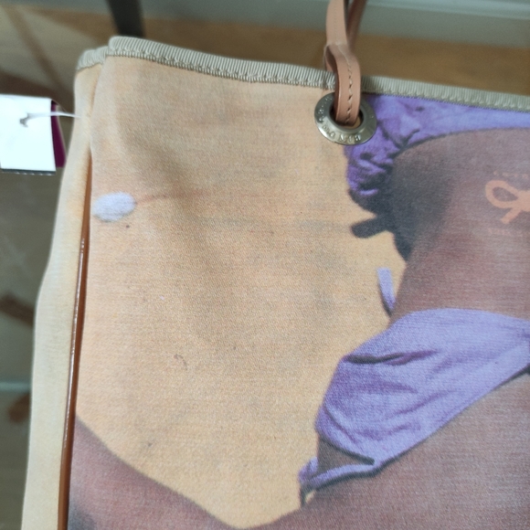 Vintage Anya Hindmarch printed Tote Bag 11x11x3.5" - Picture 13 of 16